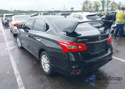 2018 Nissan Sentra Sv z USA, uszkodzony, nr VIN 3N1AB7AP6JY260951